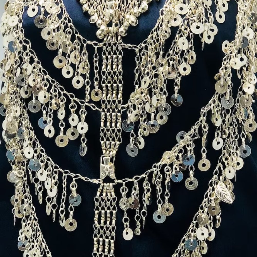 Multilayers Gypsy Nomadic Oversized Bib Necklace,… - image 4